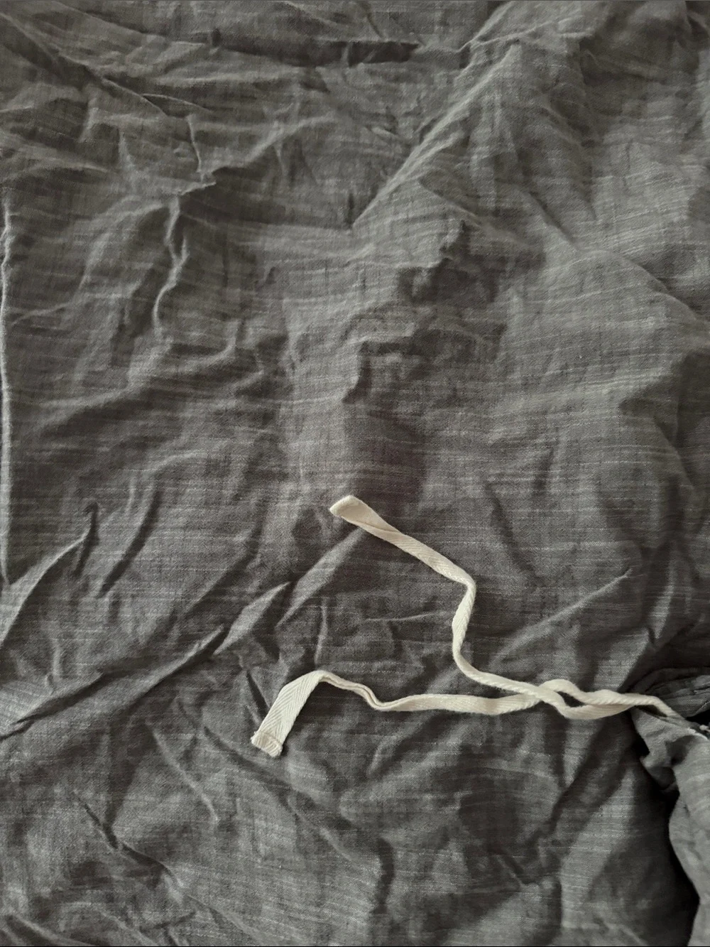 Pottery Barn Teen Twin Organic Cotton Duvet Cover - Heathered Gray.